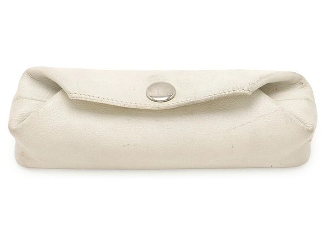Hermès Be Pop PM Leather Pouch White Eggshell