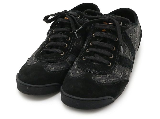 Sneakers Louis Vuitton Monogram Denim Nero