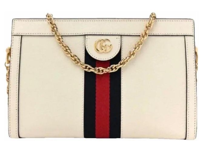 Gucci Bolso de Hombro Ophidia GG Roja Azul Beige