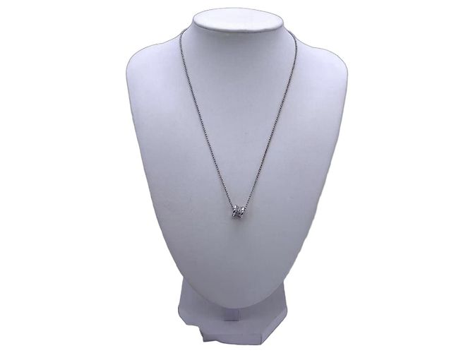 Bulgari Collana Bvlgari B.zero1 Platino e Diamanti Argento
