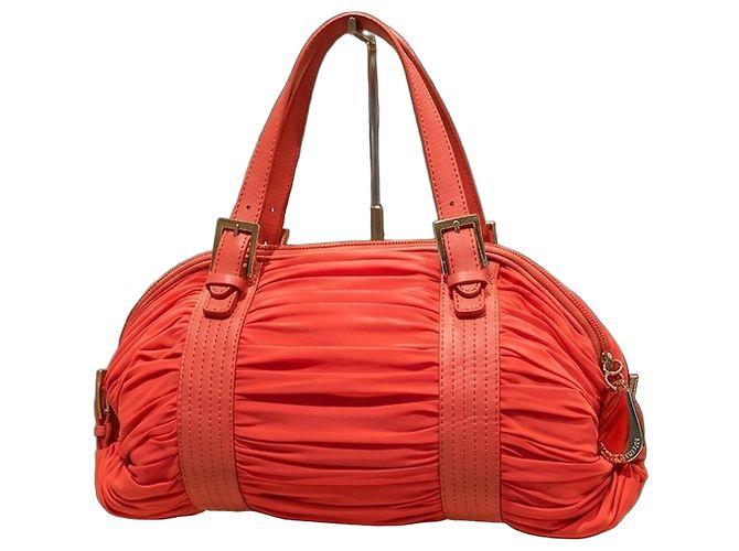 Emporio Armani Stoffhandtasche Rot Orange