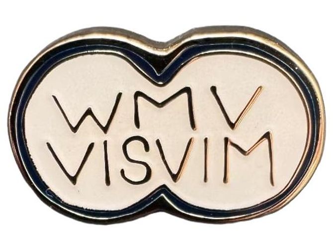 Broche Pin Badge visvim de Latón Blanco Dorado