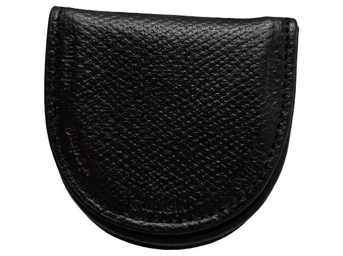 visvim Portamonete in pelle vegetale Nero