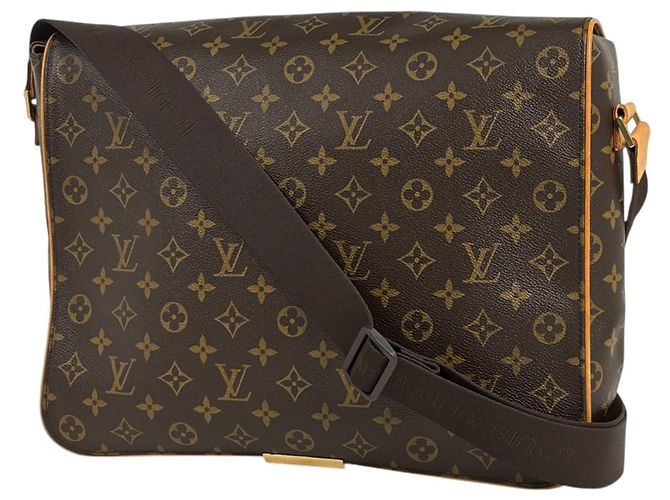 Bolso bandolera Abbesses Louis Vuitton Castaño