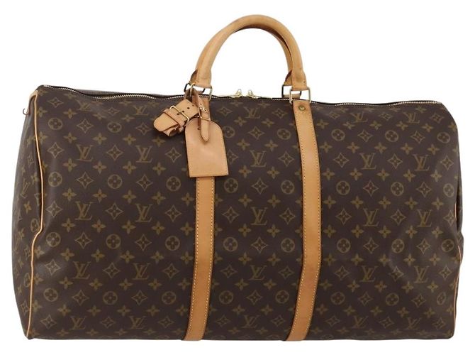 LOUIS VUITTON Bolsa Boston Monogram Keepall 60 M41422 LV Auth 187296V Monograma