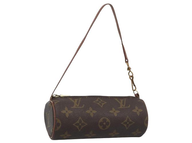 LOUIS VUITTON Monogram Papillon Pouch LV Auth BA13619 Monogramme