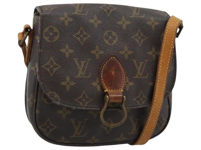 LOUIS VUITTON Bolsa de Ombro Monogram Saint Cloud MM M51243 LV Auth 188402 Monograma