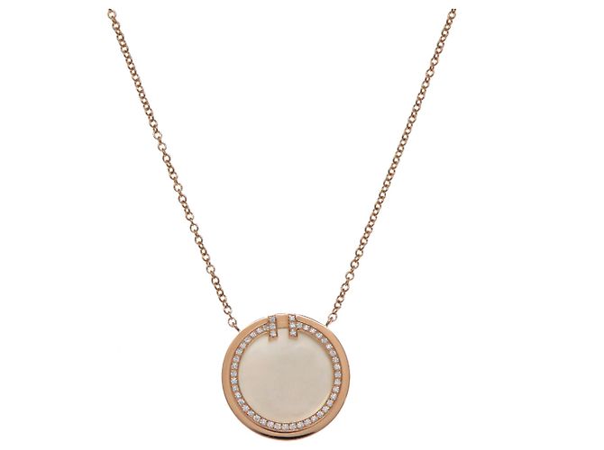 Tiffany T Colar com pingente Tiffany & Co. 0.05ct Diamond T Circle