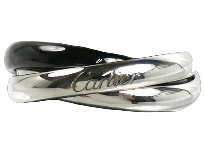 Anello Trinity in ceramica e oro bianco 18K Cartier