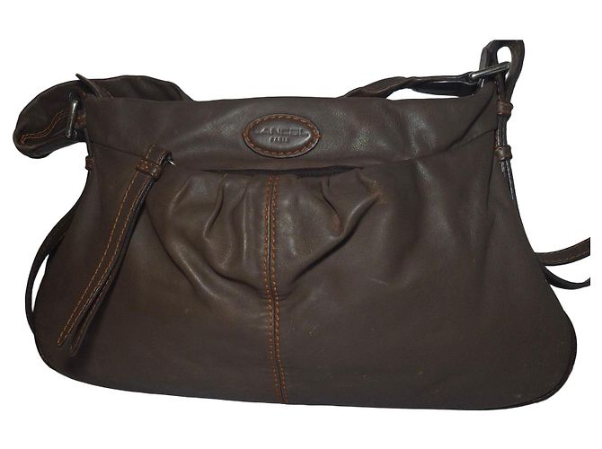 Lancel Borsa a Tracolla in Pelle Marrone