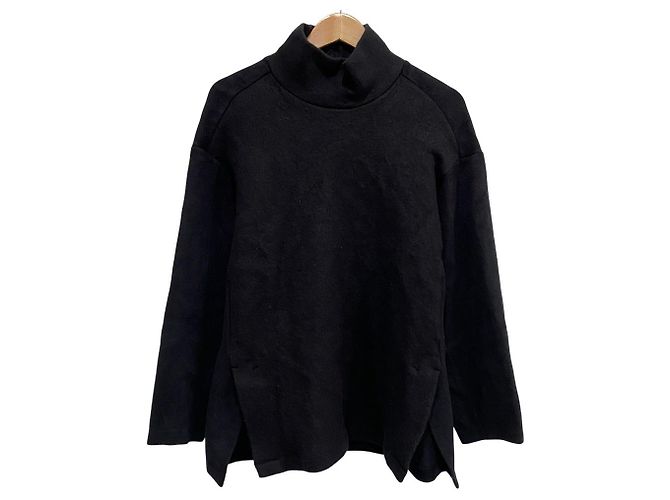 Autre Marque ONE GRAVITY Combinazione in pile Mock Neck Cut and Sewn Nero