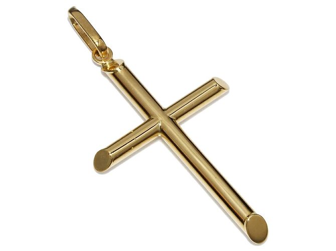 Autre Marque Pendente a Croce Au750 D'oro