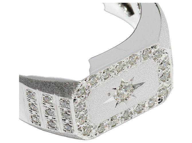 Autre Marque Pt950 Diamantring Silber