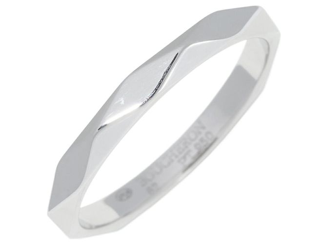 Boucheron Facette Pt950 Ring Größe 21 Silber