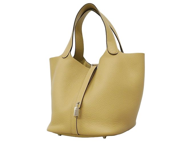 Borsa Tote Hermès Picotin Lock MM Marrone