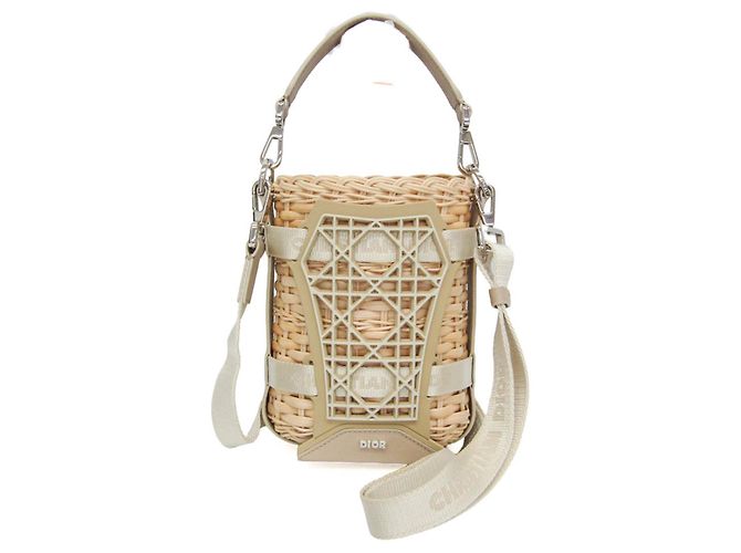 Bolso cesta Sahara Christian Dior Beige