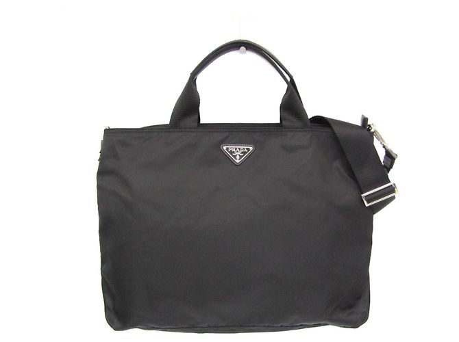 Prada TESSUTO Nylon Tote Bag Schwarz
