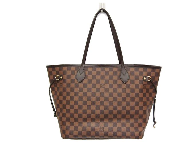 Borsa Tote Louis Vuitton Damier Neverfull MM Marrone