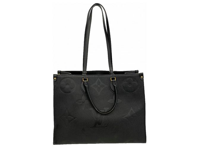 Borsa Tote Louis Vuitton Monogram Empreinte OnTheGo GM Nero