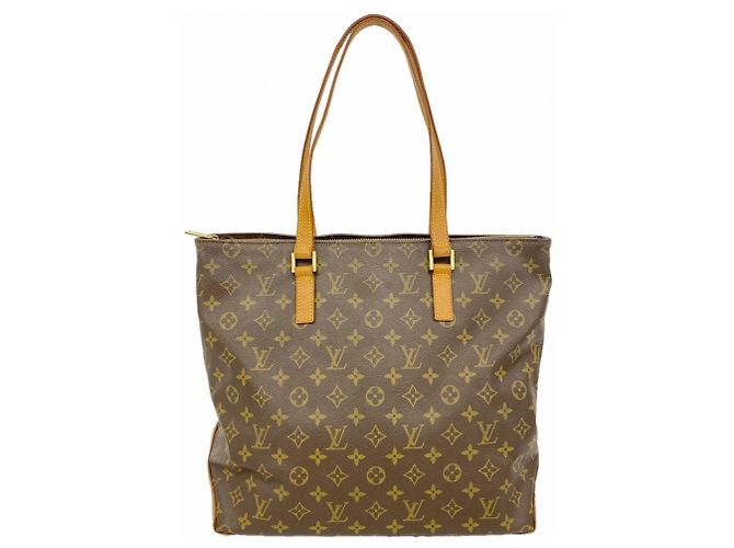Sac cabas Louis Vuitton Monogram Cabas Mezzo Marron