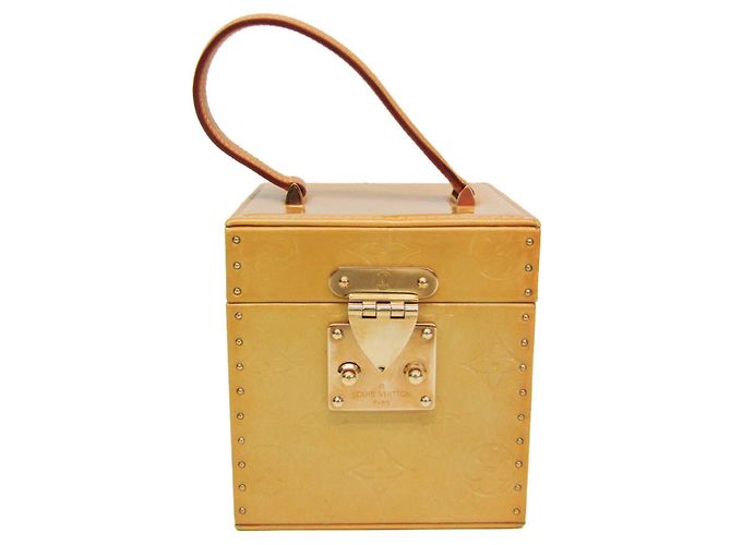 Bolso de mano/Neceser Louis Vuitton Vernis Bleecker M91002 Amarillo