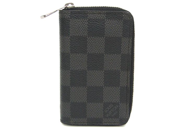 Monedero Zippy Damier Graphite Louis Vuitton Negro