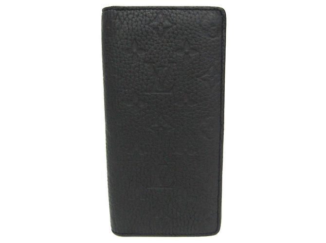 Louis Vuitton Monogram Shadow Brazza Wallet Black