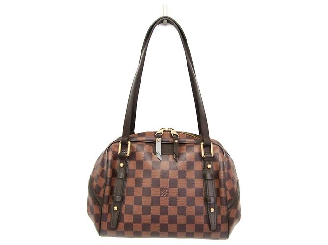 Bolsa de Ombro Louis Vuitton Damier Rivington PM Damier ebene