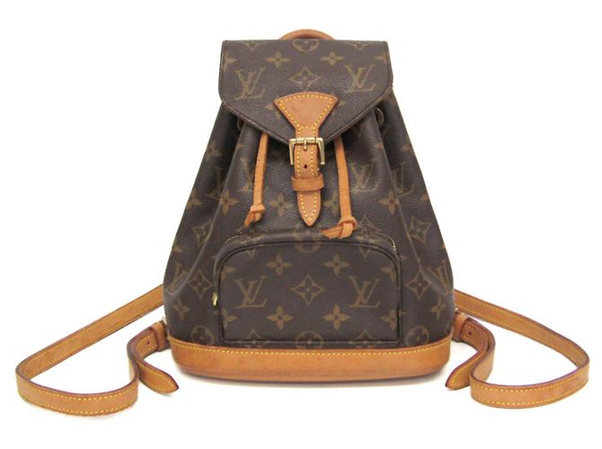 Louis Vuitton Monogram Mini Monsuri M51137 Women's Backpack Brown