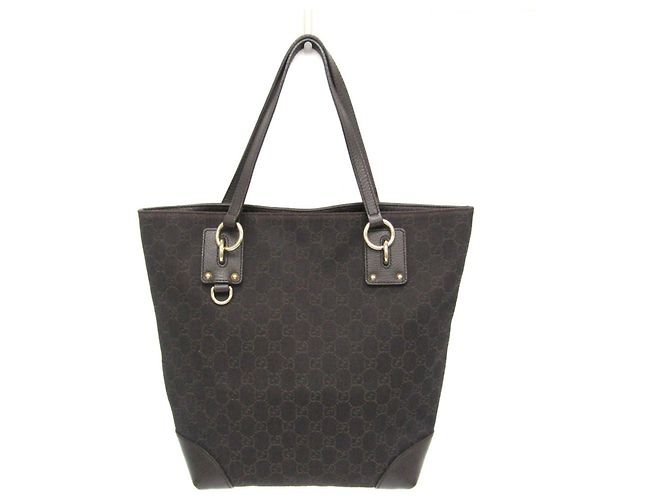 Borsa Tote Gucci GG Canvas Marrone scuro