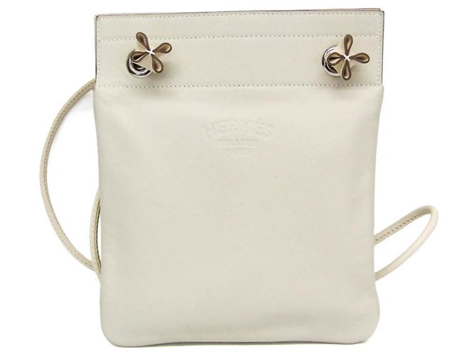 Hermès Bolso de hombro mini Aline Hermes Blanco roto