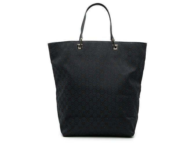 Gucci Blue GG Canvas Tote Blau Marineblau