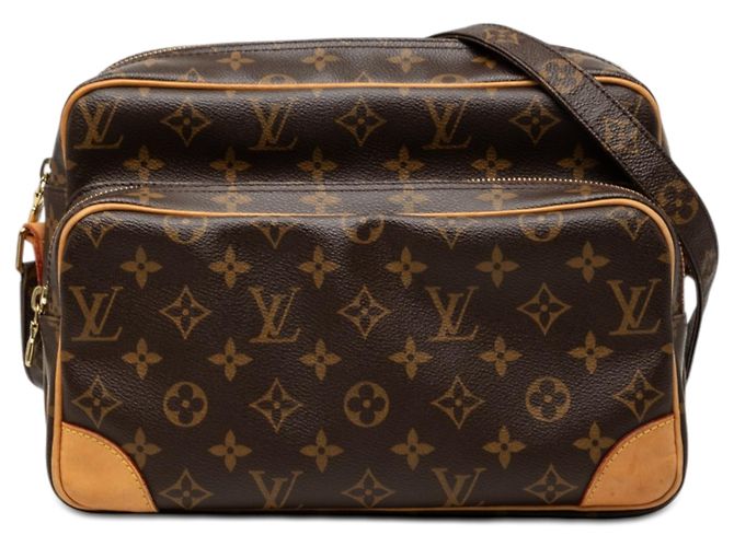 Louis Vuitton Bolsa Transversal Nil Monogram marrom