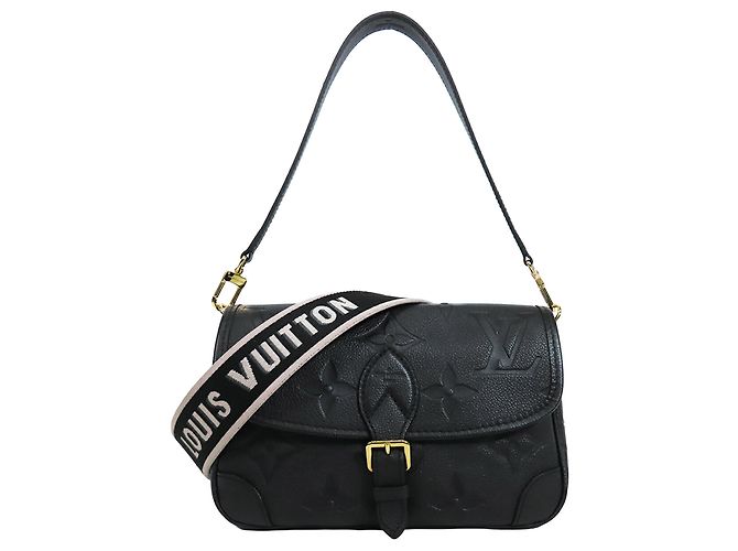 Louis Vuitton Black Monogram Empreinte Diane Nero