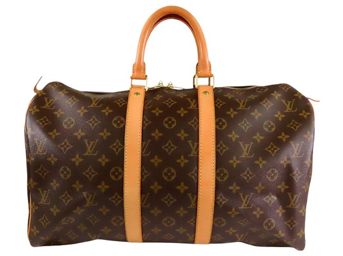Louis Vuitton Marrom Monogram Keepall 45