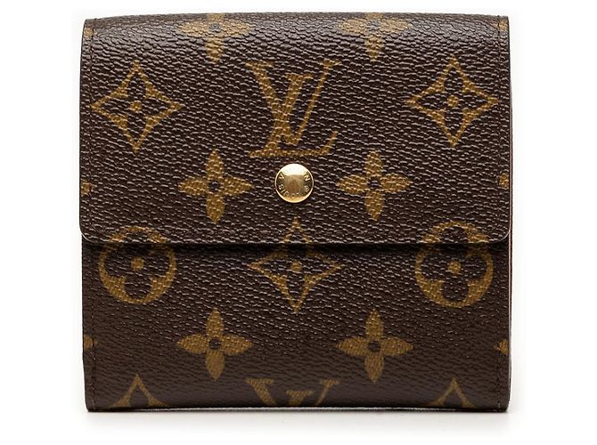 Portafoglio Elise Monogram Marrone Louis Vuitton