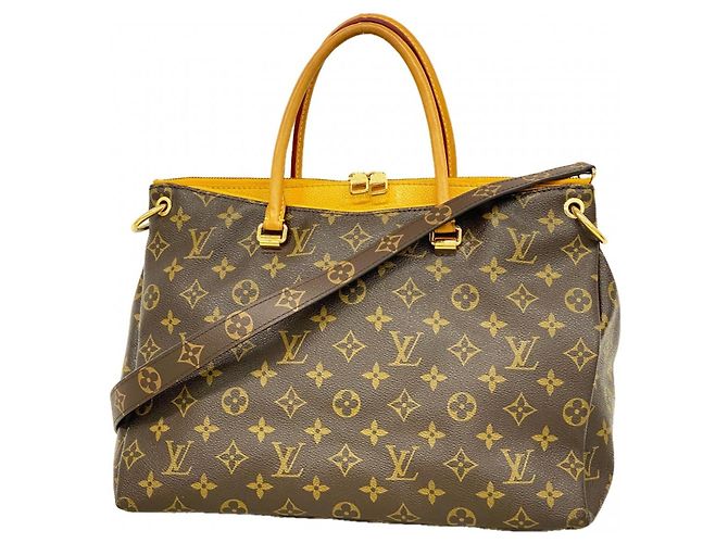 Borsa Louis Vuitton Monogram Pallas D'oro Crudo