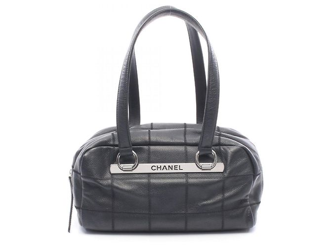Borsa Chanel Chocolate Bar Boston Bag Nero