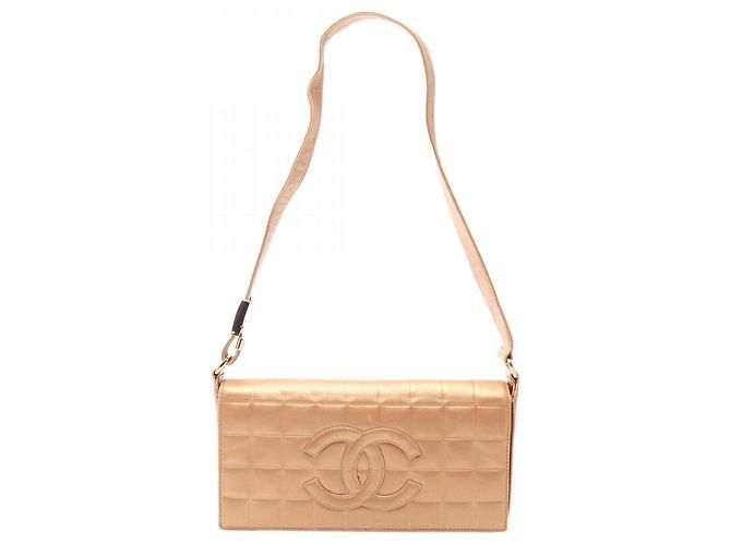 Borsa a Spalla Chanel Chocolate Bar D'oro