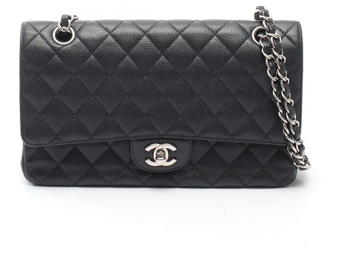 Timeless Borsa a tracolla Chanel Matelassé Double Flap Nero