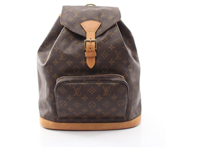 Sac à dos/Sac à main Louis Vuitton Montsouris GM Marron