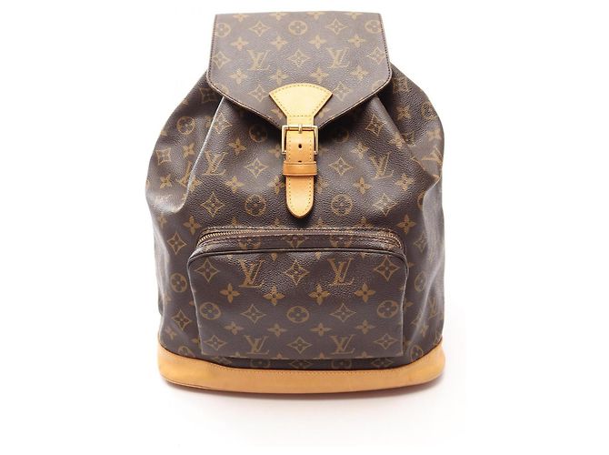 Louis Vuitton Montsouris GM Monogram Rucksack/Handtasche Braun
