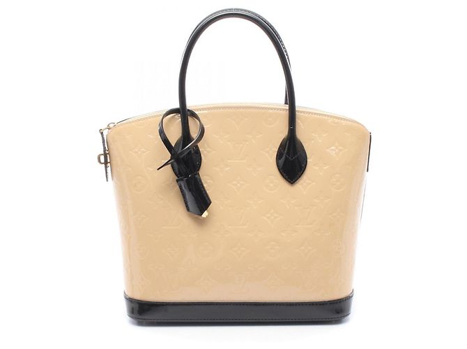Sac à main Louis Vuitton Lockit PM Noir Beige