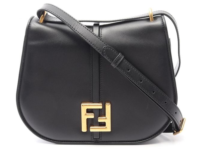 Borsa a Spalla Fendi Camon Medium Nero