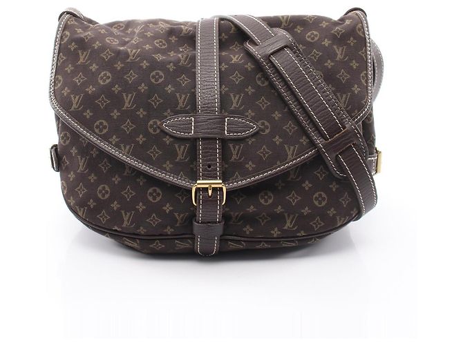 Bolsa de Ombro Louis Vuitton Saumur Marrom Monogram Monograma