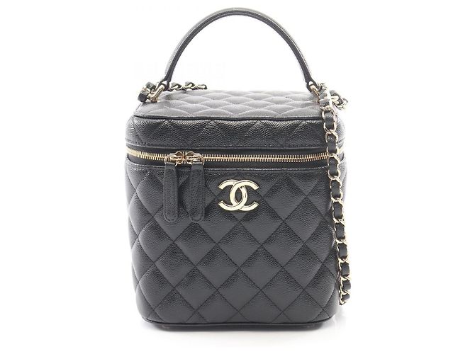 Vanity Beauty case matelassé Chanel Nero