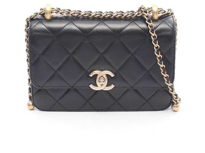 Timeless Borsa a Spalla Chanel Black Matelassé Nero