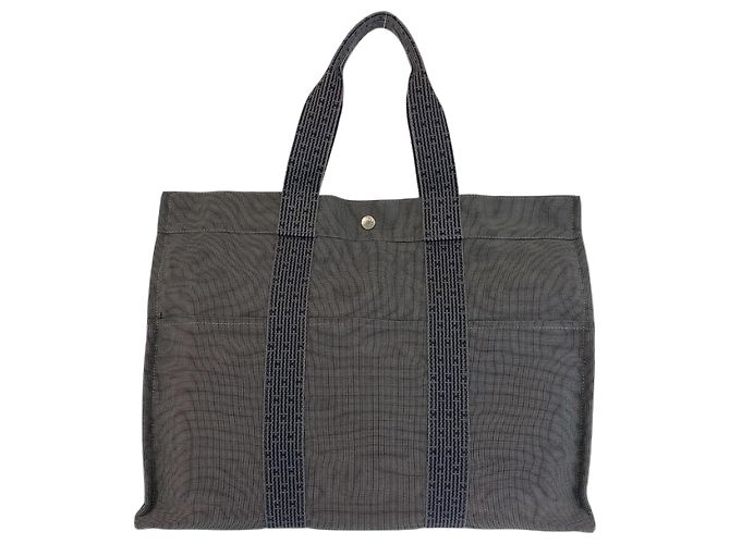 Hermès Hermes Herline GM Tote Bag Polyamid Polyester Grau