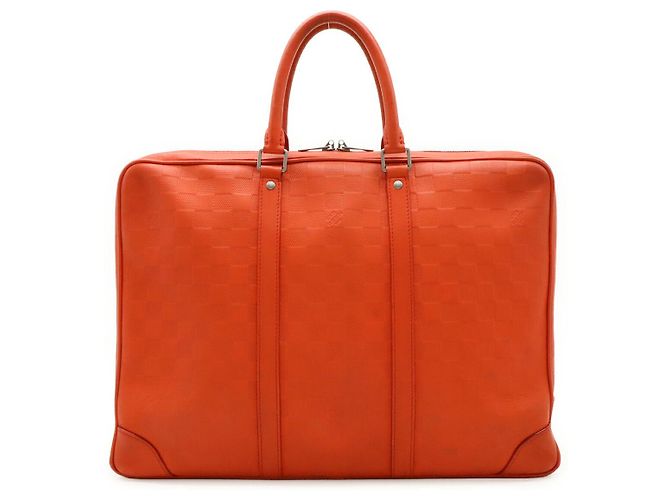 Louis Vuitton Damier Infini Leather Briefcase Orange