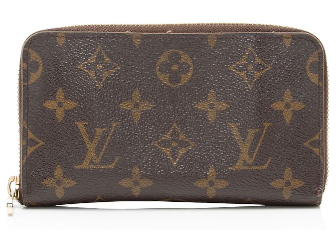 Carteira Compacta Zippy em Canvas Monogram Louis Vuitton Marrom